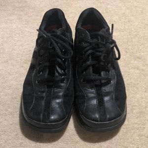 Rockport Black Leather/Suede Sneakers